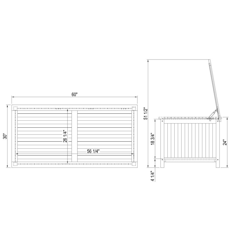 Summerton Teak Solid Wood Deck Box & Reviews Birch Lane